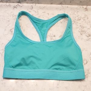 Teal Aerie Shine Sports Bra